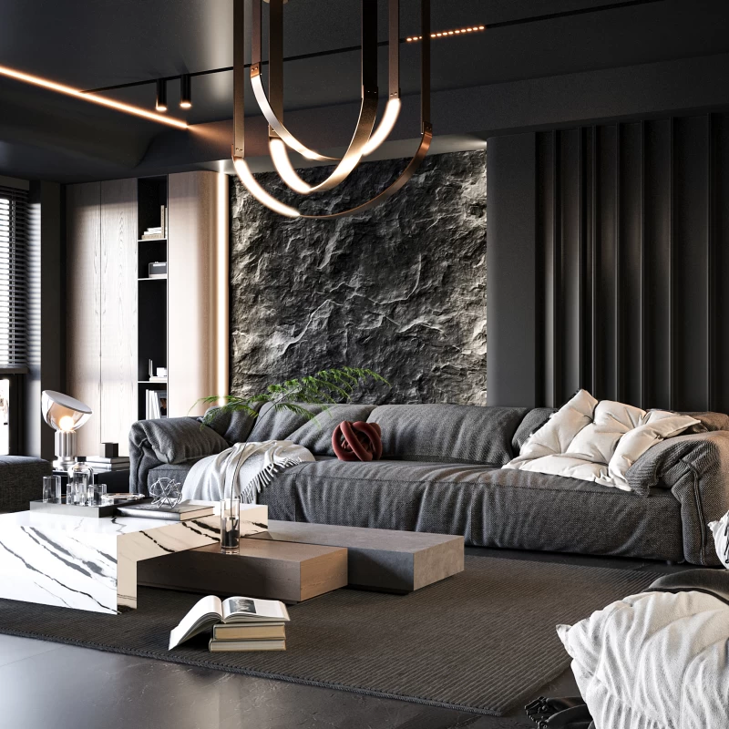 DÜŞLER VADİSİ VİLLA MODERN OTURMA ODASI