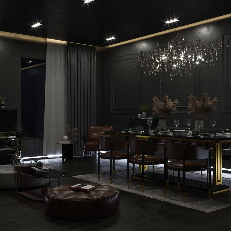 Emaar Dark Luxury Salon