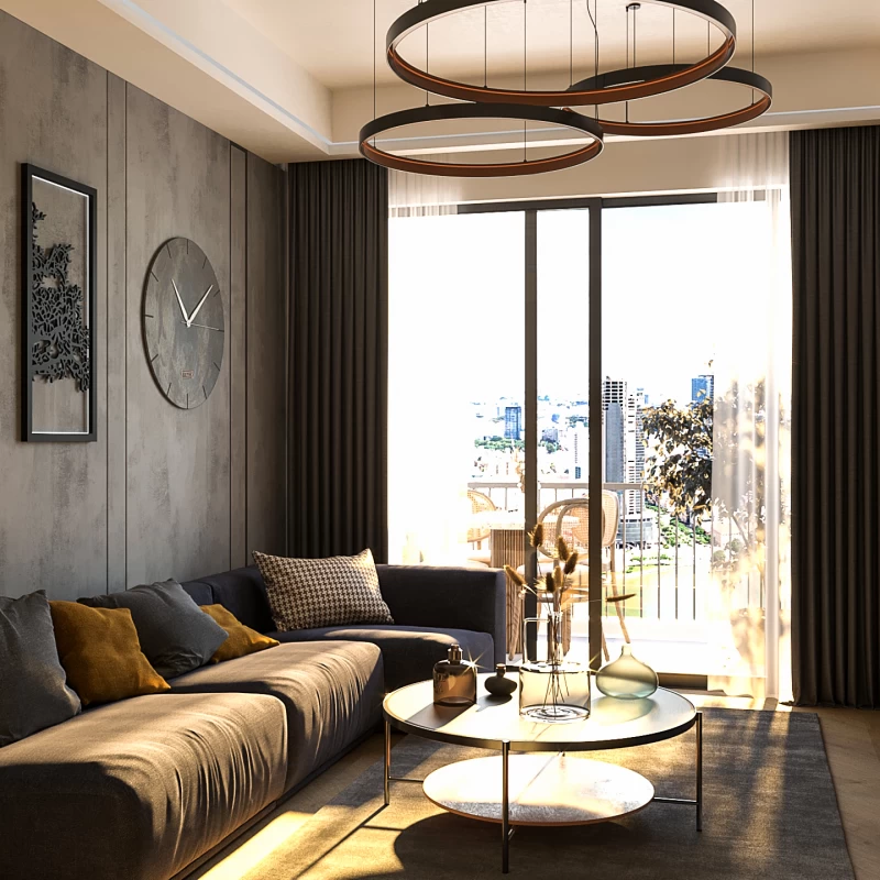 Maslak SKYLAND 1+1 Daire Salon